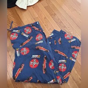 Coca Cola Blue Red NASCAR Print Men’s Pants